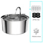 Stainless Steel Pet Water Fountain – USB Automatic Cat & Dog Bowl
