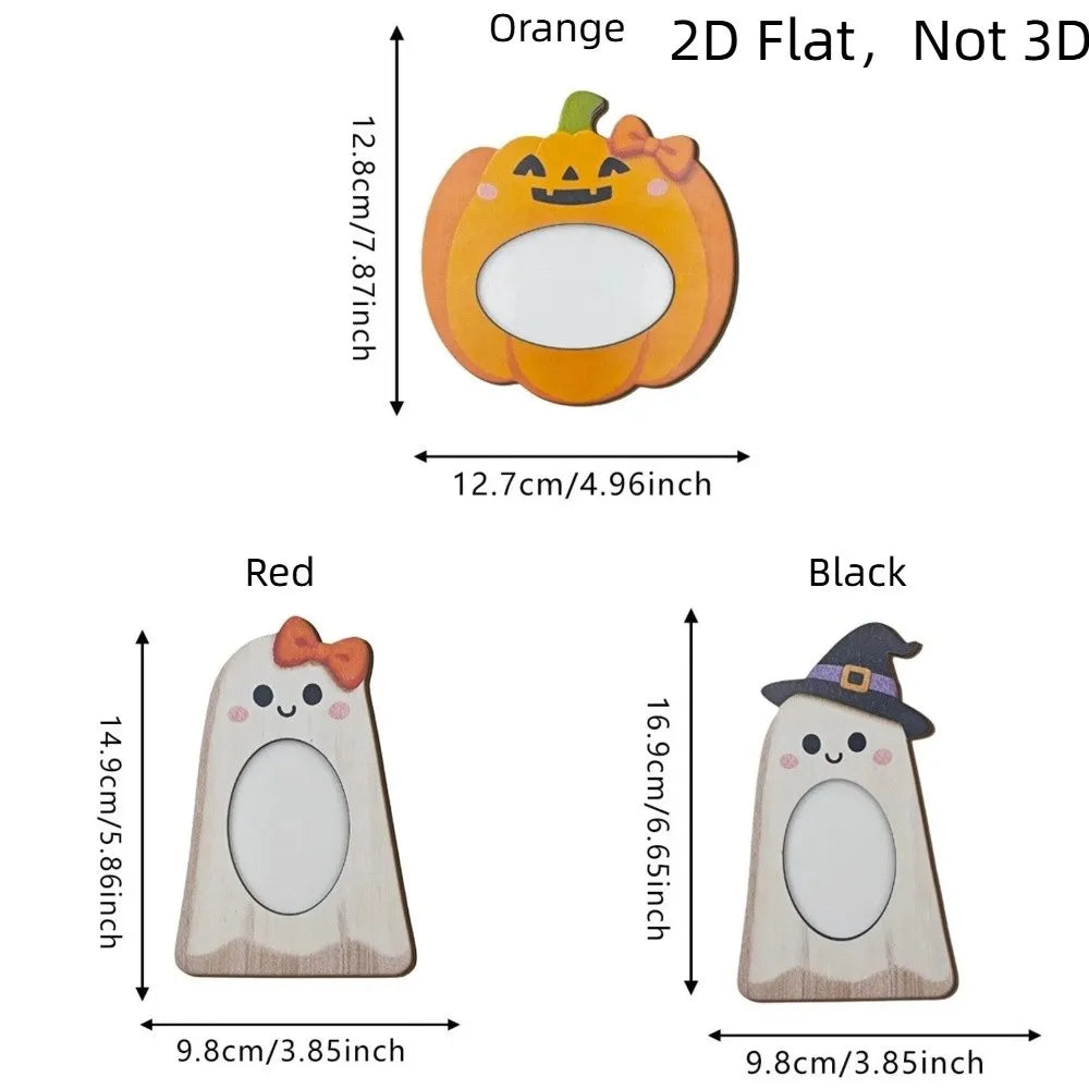 Halloween Ghost Wooden Picture Frame Tabletop Decor