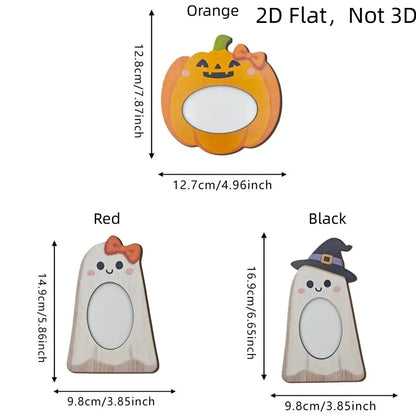 Halloween Ghost Wooden Picture Frame Tabletop Decor
