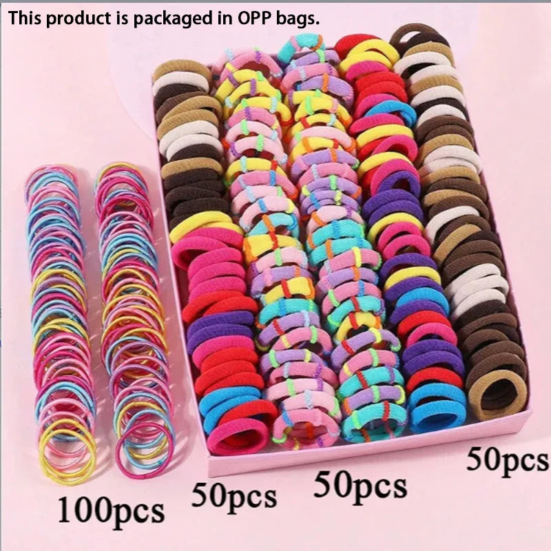Girls Hair Accessories Set – Elastic Hair Bands, Headbands & Edge Clips for Babies and Toddlers