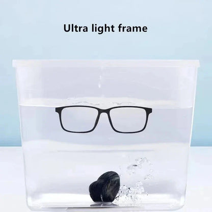 Super Light Rubber Titanium Glasses – Square Prescription Frame Unisex