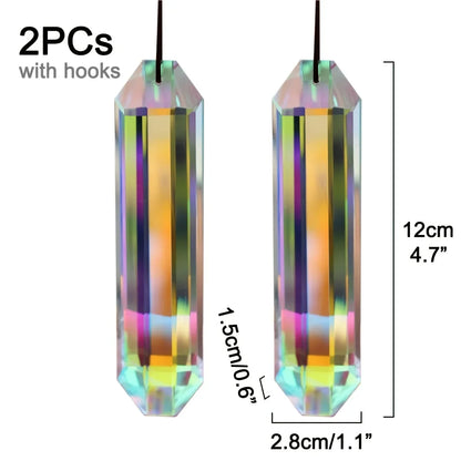 2pcs 12mm Crystal Sun Catchers Wedding Decor Home Wedding Party Decoration Ornament