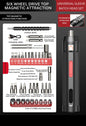 Cordless Electric Screwdriver Set – Rechargeable USB Tool Kit with LED Light for Home Repair