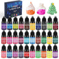 Candle Dye Liquid Colorant Kit – Pigment Set for DIY Candles & Soap, Compatible with Soy Beeswax Gel Paraffin (10ml / 5ml Bottles)