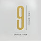 Golden Door Number with Magnets 7cm Metal House Number Apartment Door Number for Outdoor Hotel Home Mailbox Label