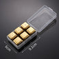 Stainless Steel Reusable Whiskey Stones - Quick-Freeze Ice Cubes with Storage Tray for Whiskey Wine Beer