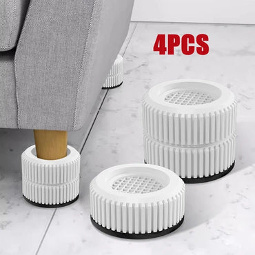 4Pcs Anti Vibration Feet Pads Waterproof Legs Slipstop Silent Skid Raiser Mat Washing Machine Support Dampers Stand Furniture
