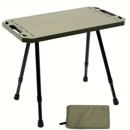 Folding Camping Table - Adjustable Height Ultra-Light Aluminum Alloy Portable Picnic Table