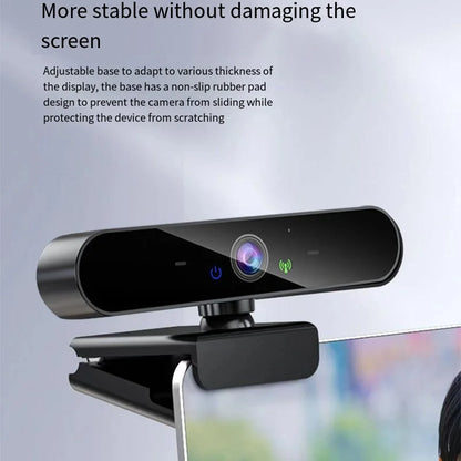 4K USB Webcam with Microphone & Autofocus — 1080P/2K Live Streaming Camera for PC & Laptop Video Calls