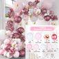 Purple Butterfly Balloons Garland Arch Kit Latex Ballon Birthday Party Decor Kids Adult Wedding Baloon Baby Shower Decor Ballon