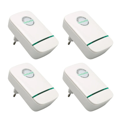 4-Pack Smart Power Saver Box AC 90-240V, Flame Retardant Energy Saving Device for Home
