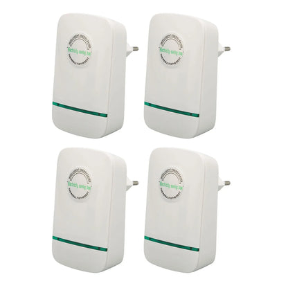 4-Pack Smart Power Saver Box AC 90-240V, Flame Retardant Energy Saving Device for Home