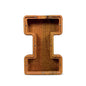 26-Letter Wooden Piggy Bank Alphabet Moneybox Coin Saving Box for Kids Desktop Home Decor
