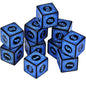 10-Piece Acrylic D6 Dice Set 16mm (0.63 in) – Carved Six-Sided Game Dice for RPG, Dungeons & Dragons & Board Games
