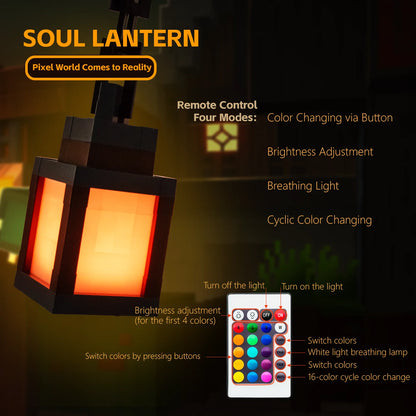 Pixel Style 16-Color Rechargeable Lantern