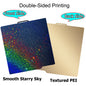 257x257mm (10.12x10.12in) Magnetic Smooth PEI Build Plate — PEO/PET Finishes — Fits X1, X1-Carbon, P1P, P1S, X1E, A1 3D Printers