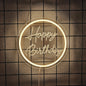 Birthday Theme Neon Sign, Led Letter Lamp Wall Decor, Usb Powered, Home Party, Birthday Party Decor, Easy To Hang.
