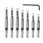 HSS Self-Centering Hinge Drill Bit for Door & Cabinet 1pc 5/64–1/4 in (2.0–6.3 mm) Wood Reaming & Countersink Tool