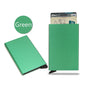 RFID Metal Pop-Up Card Holder Wallet – Slim Minimalist Small Black Unisex