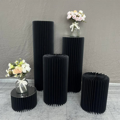 Paper Flower Cylinder Wedding & Dessert Table Decor