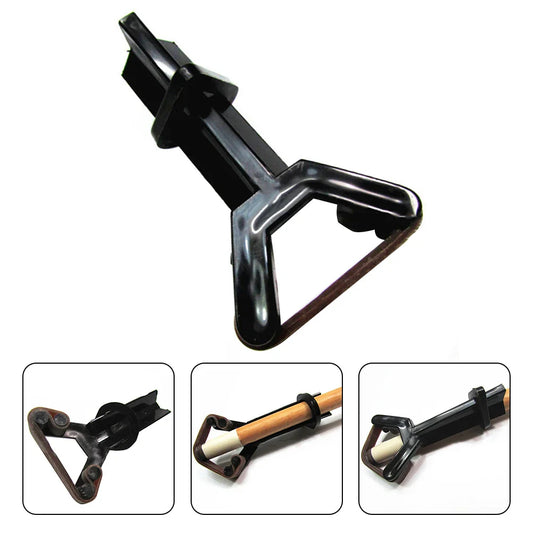 Billiard Cue Head Clip Clamp 90 x 45 mm (3.54 x 1.77 in) Elastic Plastic Snooker Cue Repair Fastener