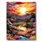 5D Diamond Painting Kit - Aurora Landscape Mosaic, Full Round Drill for DIY Home Decor