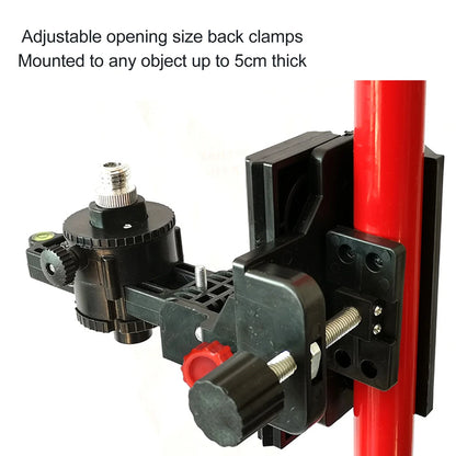 Fine Tuning Bracket Level Adapter 360 Degree Adjustable Support L Shape Pivoting Base with Clip Wall Ceiling Mounted