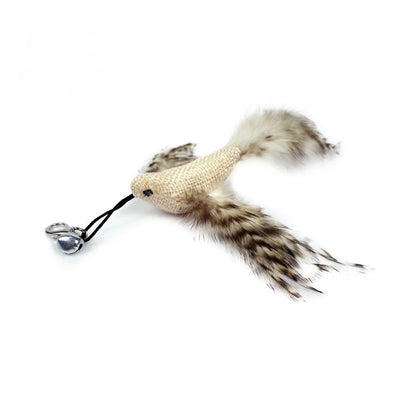 Interactive Feather Cat Toy – Feather Teaser for Cat Play & Exercise