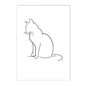 Abstract Pet Dog Cat Poster Canvas Painting Line Drawing Wall Poster Black White Minimalist Art Prints Nordic Picture Home Decor