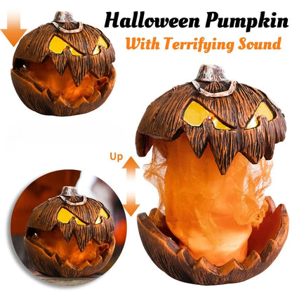 Noise-Activated Halloween Pumpkin Light and Sound Decoration