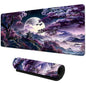 Night Moonlight Large Gaming Mouse Pad Non-Slip Stitched Rubber Desk Mat for Laptop PC Esports