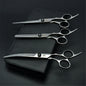 Dog Grooming Scissors Set 6" (15 cm) & 7" (17.5 cm) Stainless Steel Pet Shears — Thinning, Curved & Cutting