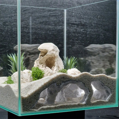3D Printed Aquarium Cave Hideout – PLA Fish Tank Tunnel Shelter (Small/Medium/Large)