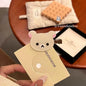Cartoon Relax Bear Acrylic Duckbill Hair Clip - Cute Kawaii Side Bang Hairpin for Women & Girls, Student Hair Accessory Gift