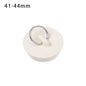 Universal Rubber Sink & Bathtub Drain Stopper Plug — Leakproof Floor Drain Strainer, White