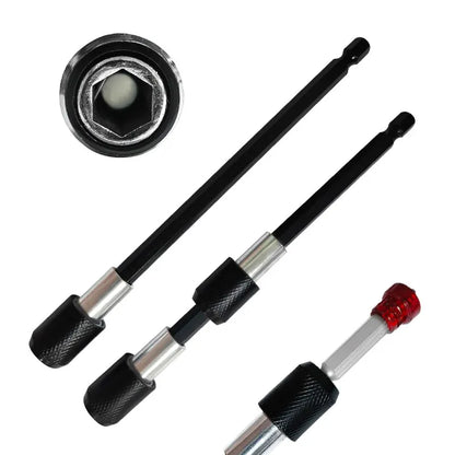 1/4-Inch (6.35mm) Hex Quick-Release Screwdriver Extension Rods 3-Pack 60/100/150mm