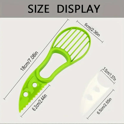 3-in-1 Avocado Slicer Pitter Fan Blade Kitchen and Camping Fruit Tool