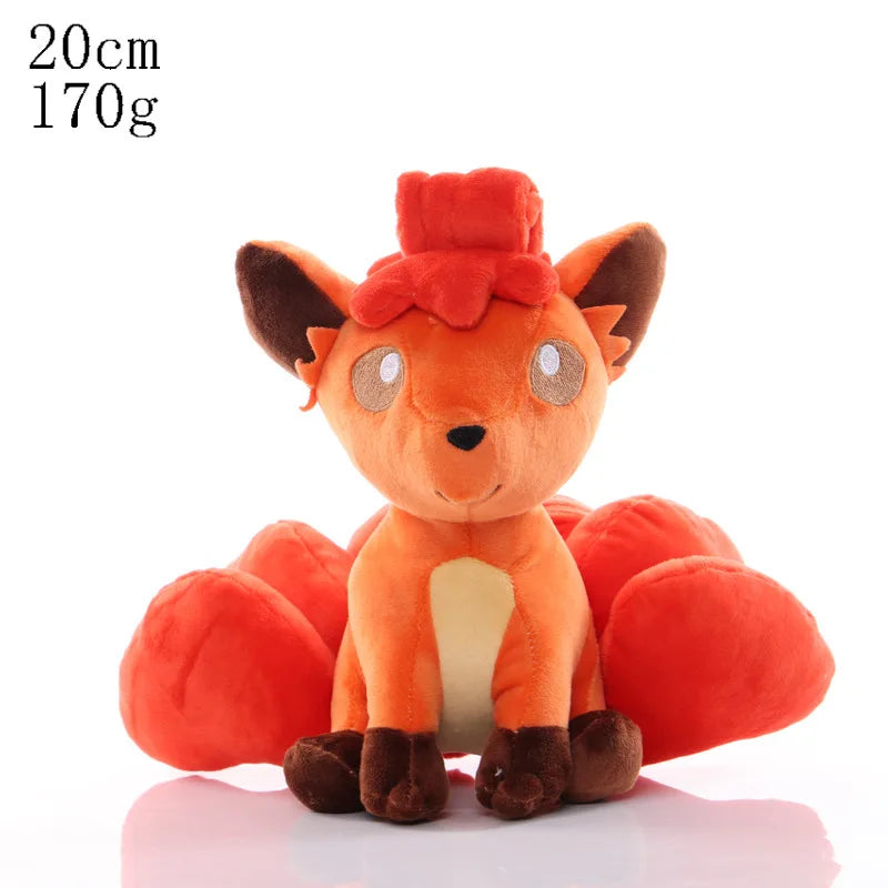 Pikachu & Friends 8 in (20 cm) Plush Stuffed Animal — Pikachu Charmander Squirtle Bulbasaur Eevee Scorbunny Gengar Snorlax Christmas Gift