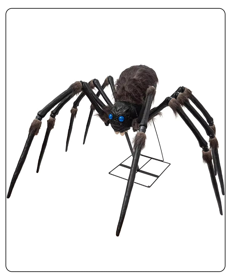 6.1 ft Animated Halloween Spider, Light-Up and Motion Activated
