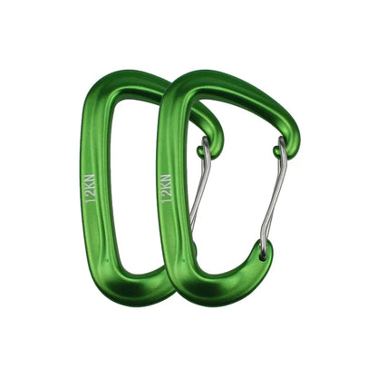 12KN Small Climbing Carabiner D-Shape Mountaineering Buckle Hook