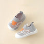 Baby Anti-Slip Breathable First Walker Crib Socks with Rubber Sole (11.5–15.5 cm / 4.5–6.1 in)