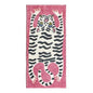 VIKAMA Cartoon Leopard Carpet For Cooling And Warmth, Home Decoration, Bedroom Plush Floor Mat, Living Room Rest Area Floor Mat