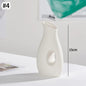 Ceramic Decorative Vase for Dried Flowers & Hydroponic Plants, Modern Table Ornament for Living Room Bedroom Office