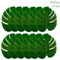Sage Green Leaves Disposable Tableware Gold Edge Paper Plate Cup Napkins Wedding Decor Birthday Hawaiian Party Decoration