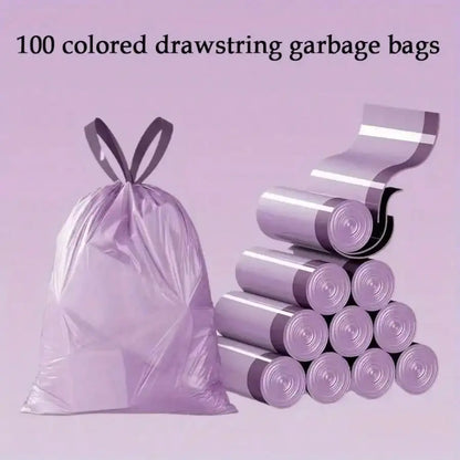 AEHOME Purple Trash Bags, 100 Count, 45 x 52 cm
