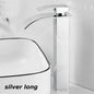 Black Waterfall Bathroom Basin Faucet – Stainless Steel Deck-Mounted High-Low Mixer Tap, Hot & Cold