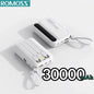 4-in-1 Portable Power Bank with Built-In Cables & LED Digital Display — 10,000/30,000/50,000mAh, 120W Fast Charge