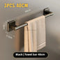 No-Drill Wall Mounted Aluminum Towel Rack for Bathroom & Kitchen Horizontal Bar 50-60 cm (19.7-23.6 in)
