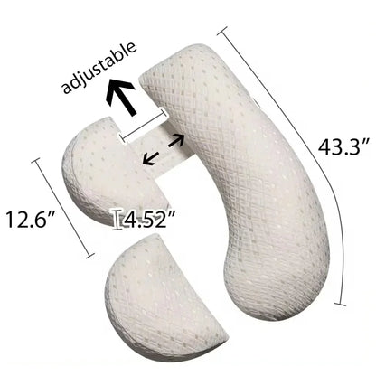 Multifunctional Pregnancy Pillow - Maternity Sleeping & Breastfeeding Support, Removable Washable Cover