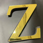 Gold Mirror 3D Letter Wall Stickers – Acrylic Peel & Stick Decor